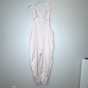 SMASH + TESS Ditsy Floral Romperalls Overalls LARGE Jogger Ankle Pockets Tencel